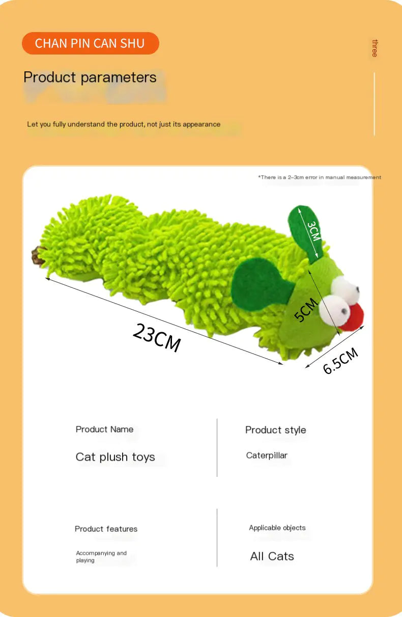Catnip Caterpillar Toy